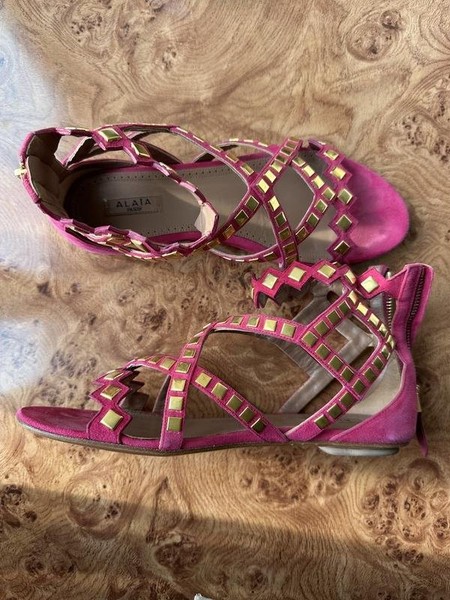 Damen Alaïa Heels Rosa Wildleder 38,5