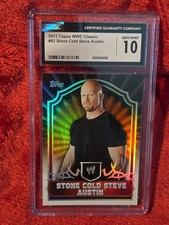 2011 Topps WWE Classic #63 Stone Cold Steve Austin CGC 10 Gem Mint Wrestling WWF