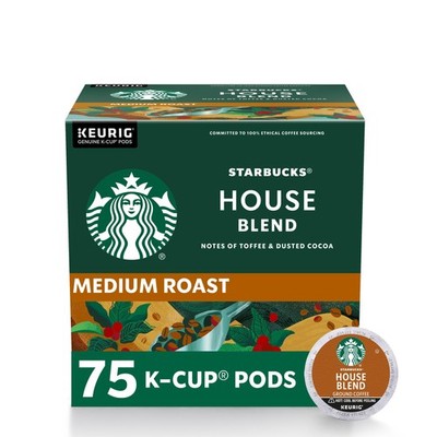 Starbucks K-Cup Coffee Pods Medium Roast House Blend For Keurig Coffee Makers
