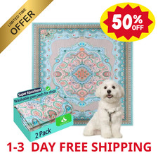 Washable Puppy Pee Pads for Dogs with Pheromones Bohem 24" X24" 2 Pack , Traini