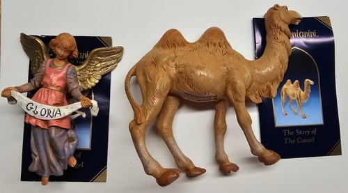 Lote Vintage Navidad Camello Y Ángel Fontanini Edificios Familia Tradición - Imagen 4 de 4