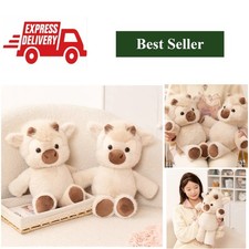 Highland Cattle Plush Toy 45cm Cow Stuffed Animal Soft Huggable