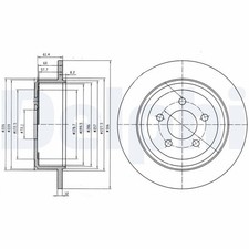 2x DELPHI Bremsscheibe BG4159 für NITRO KK DODGE CHEROKEE JEEP CRD 4x4 Allrad