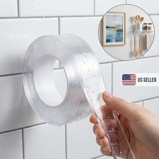 Nano Double Sided Tape Heavy Duty Removable Traceless Clear Adhesive 10ft USA
