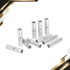 10Pcs 6 Gauge Non Insulated Butt Connectors 6 AWG Electrical Wire Seamless