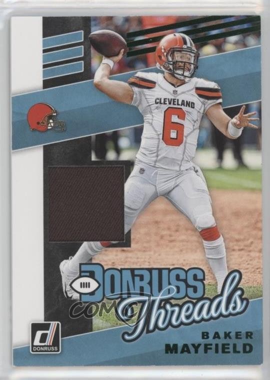 2019 Panini Donruss Threads Green Baker Mayfield #T-2 hg6