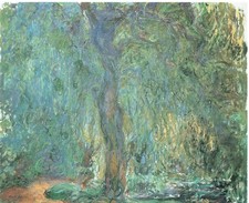 Monet- Weeping Willow A1-A4 Poster Art Painting Master Fine Classic Wall Decorat