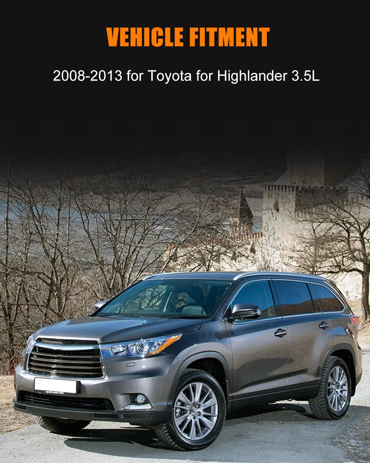 Aluminum Radiator Fit for 2008-2013 for Toyota Highlander 3.5L, Replace13024