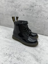 Doc Martens Air Wair Boots Kids Sz US 10 Child Delaney Ankle Zipper Black Girls