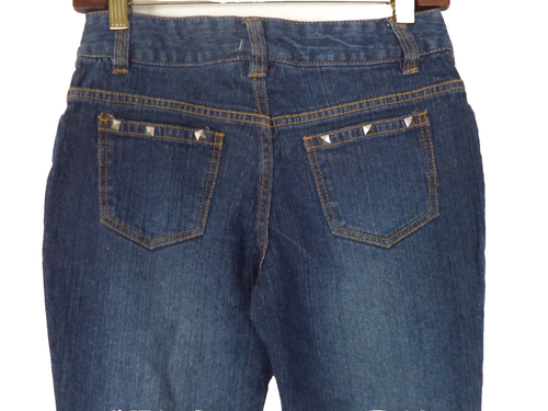 Juniors Blue Hannah Montana Jeans. Size 14. 60% Ramie/ 39% Cotton/ 1% Spandex - Picture 6 of 9