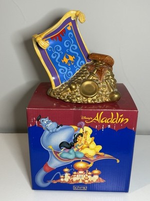 Vintage Disney Aladdin Flying Carpet Ceramic Schmid Hand-Painted Figurine