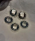 5X 1992-S (proof) Kennedy Silver Half Dollar's  DCAM In Capsule's