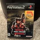 Ninja Assault (Sony PlayStation 2, 2002, Used) Big Box w/ Guncon Namco CIB RARE!