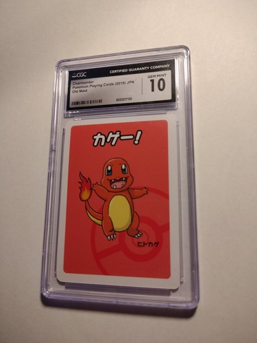 Pokémon Charmander Old Maid Playing Card 2019 JPN CGC 10 Non-Sport Trading Card