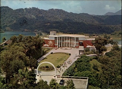Teachers Hostel Sun Moon Lake Taiwan vintage postcard q117