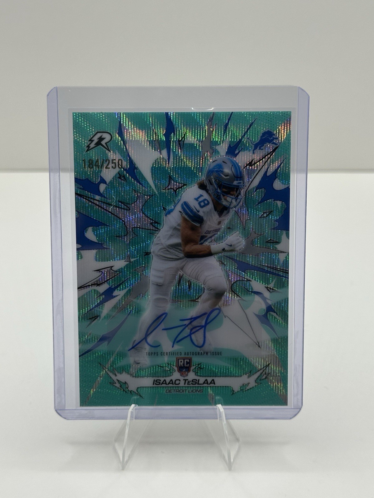 Isaac TeSlaa 2025 Topps Resurgence Signatures #132 Aqua Surge