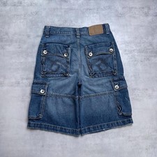 Y2K JNCO Cargo Hunter blue denim shorts