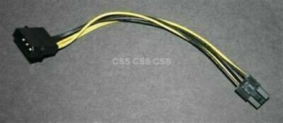 3-Pin Male Molex to 6-Pin PCI Express (PCI-E) Connector Adapter Cable Cord