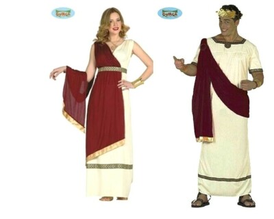 Dressforfun Costume Da Uomo - Gaio Giulio Cesare Lunga Toga Drappo Rosso Integra