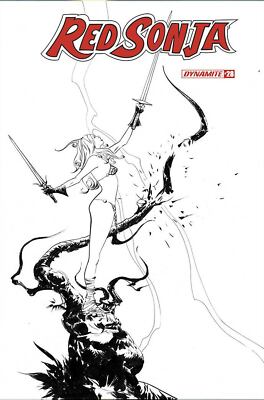 Red Sonja #28 Incentive Jae Lee Black & White Cover