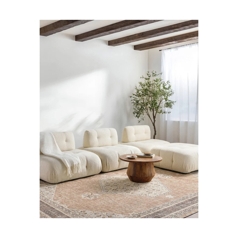 Livabliss x Becki Owens Lila 奖章小地毯,6 英尺 7 英寸 x 9 英寸,棕褐色 6 英尺 7 英寸 x 9 英尺 — 第 4/4 张图片