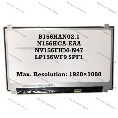B156HAN02.1 Fit N156HCA-EAA NV156FHM-N47 LP156WF9 SPF1 15.6'' FHD LCD Screen EDP