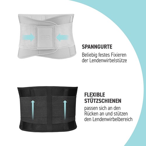 BACK BODYGUARD - Soporte lumbar - Correa renal para soporte de espalda - NEGRA - Imagen 5 de 9