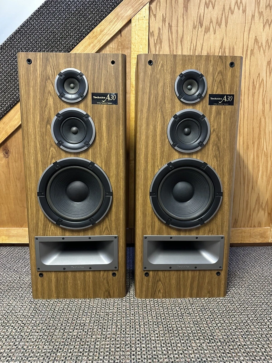 Technics A30 3 Way Tower Floor Speakers TESTED WORKING eBay
