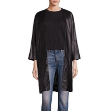 Vince Lamb Leather Kimono Coat $1150 Oversized Size S