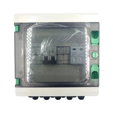 NEW Circuit Breaker Solar Panel Solar PV Combiner Box Plastic 30A 2 string 500DC