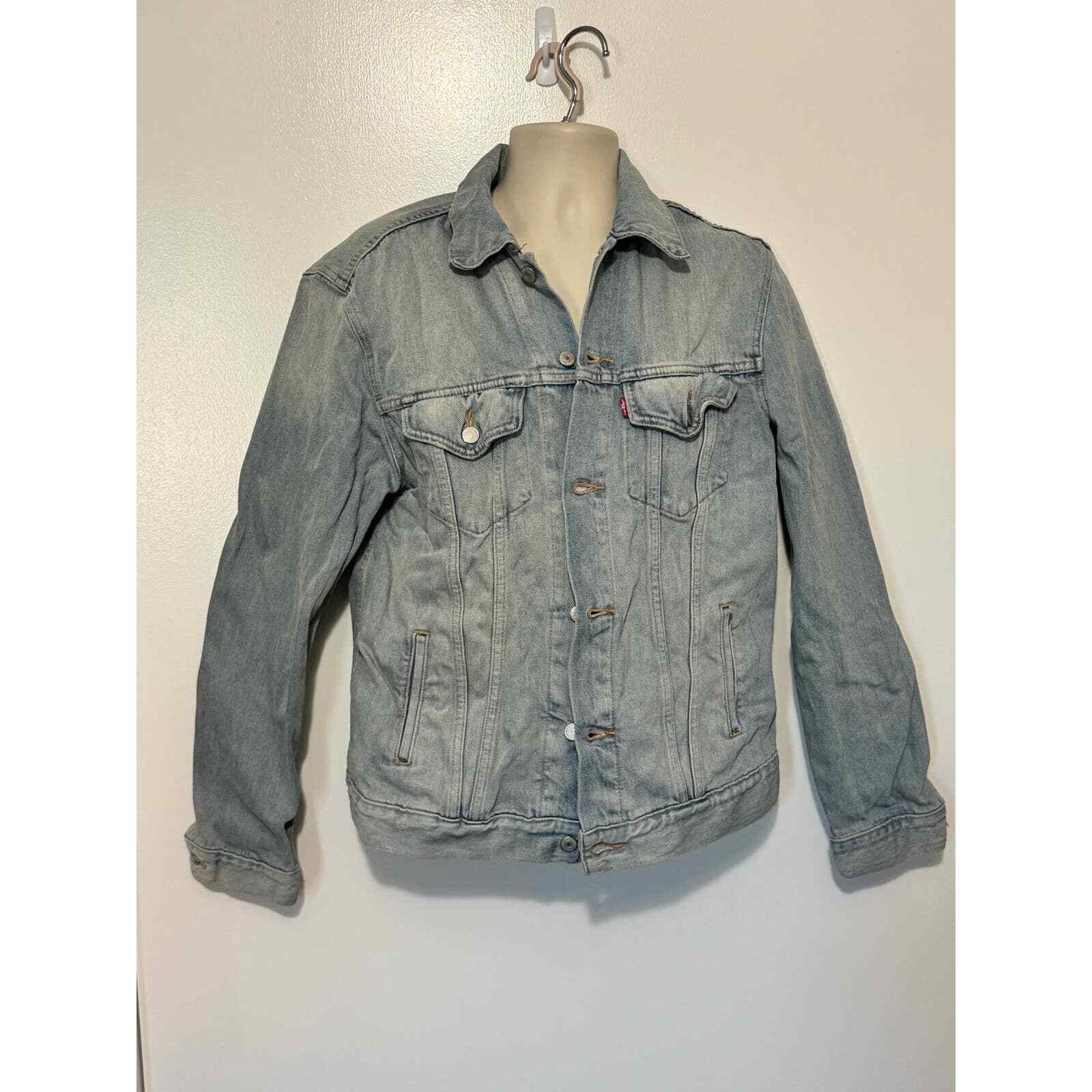 Levi Strauss Collared Button Down Denim Jacket Bl… - image 1