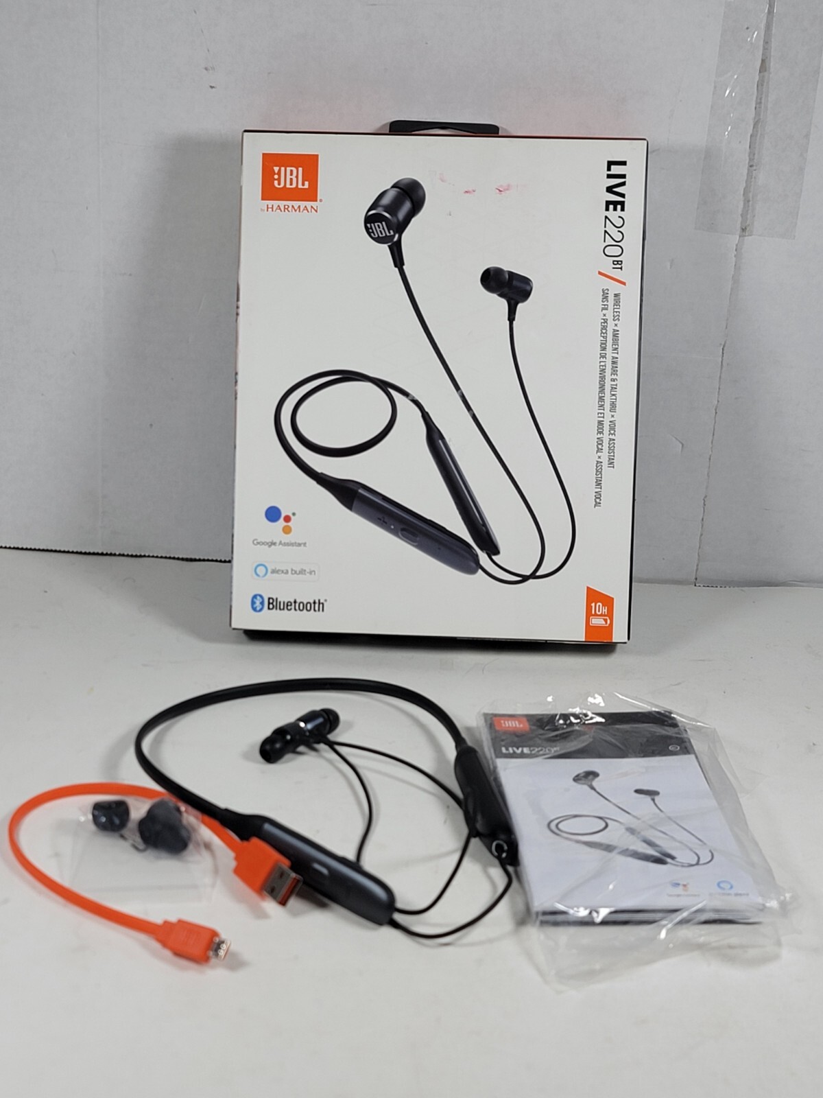 JBL Live 220BT Wireless In-ear Neckband Headphones - Blue for sale online |  eBay