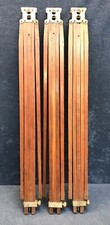 Lot-1 Vintage 3 Wooden Pat. FEB. 1785 Wood and Metal Tripod Legs