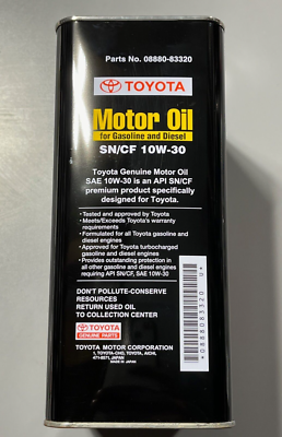 Genuine Toyota Engine Motor Oil 10W-30 SN/CF OEM | 0888083320