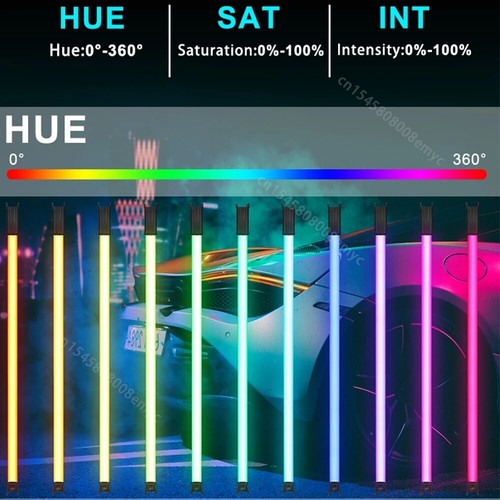 LUXCEO P120S 113cm RGB Led Video Light Colorful Atmosphere Tube Light 180° APP - Picture 5 of 7