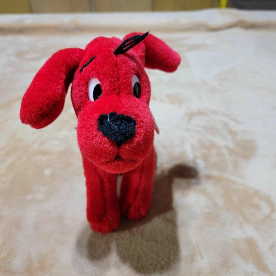 Juguete de peluche CLIFFORD THE BIG RED DOG 2002 Scholastic Side Kicks 8" ¡SOPORTES! Foto 3 de 4