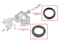 FüR Isuzu Pick Up Rodeo TFS86TT 2.5TD Verteilergetriebe Leistung Seal Vorne &