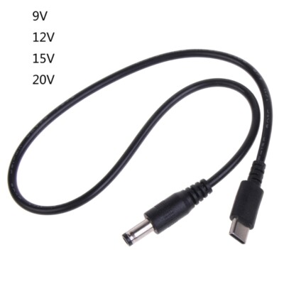 UsbC To 5.5x2.1mm Converter USB Power-Boost Line 9V 12V 15V 20V PD Cable