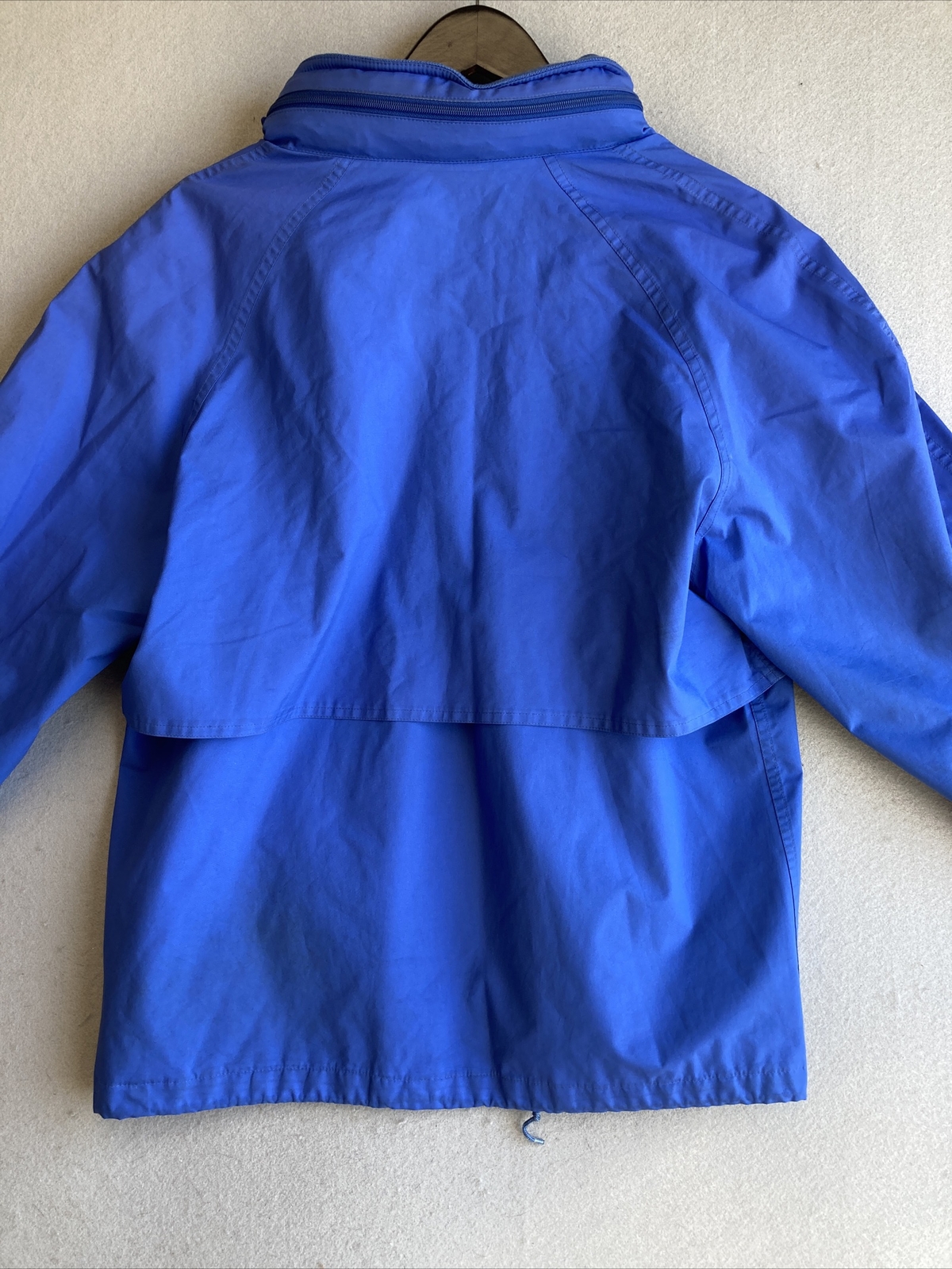 Veste Eddie Bauer WeatherEdge Homme Taille L - Bleu/gris, Capuche, Imperméable - Occasion TBE