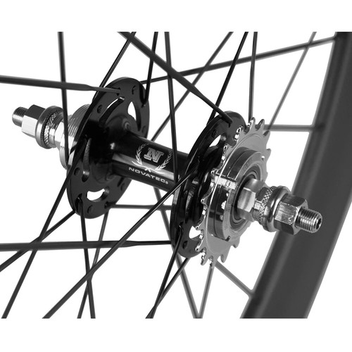 700C Fixed Gear Carbon Wheelset Front 3 Spoke+Rear 88mm Track Bicycle Wheel - Picture 6 of 16