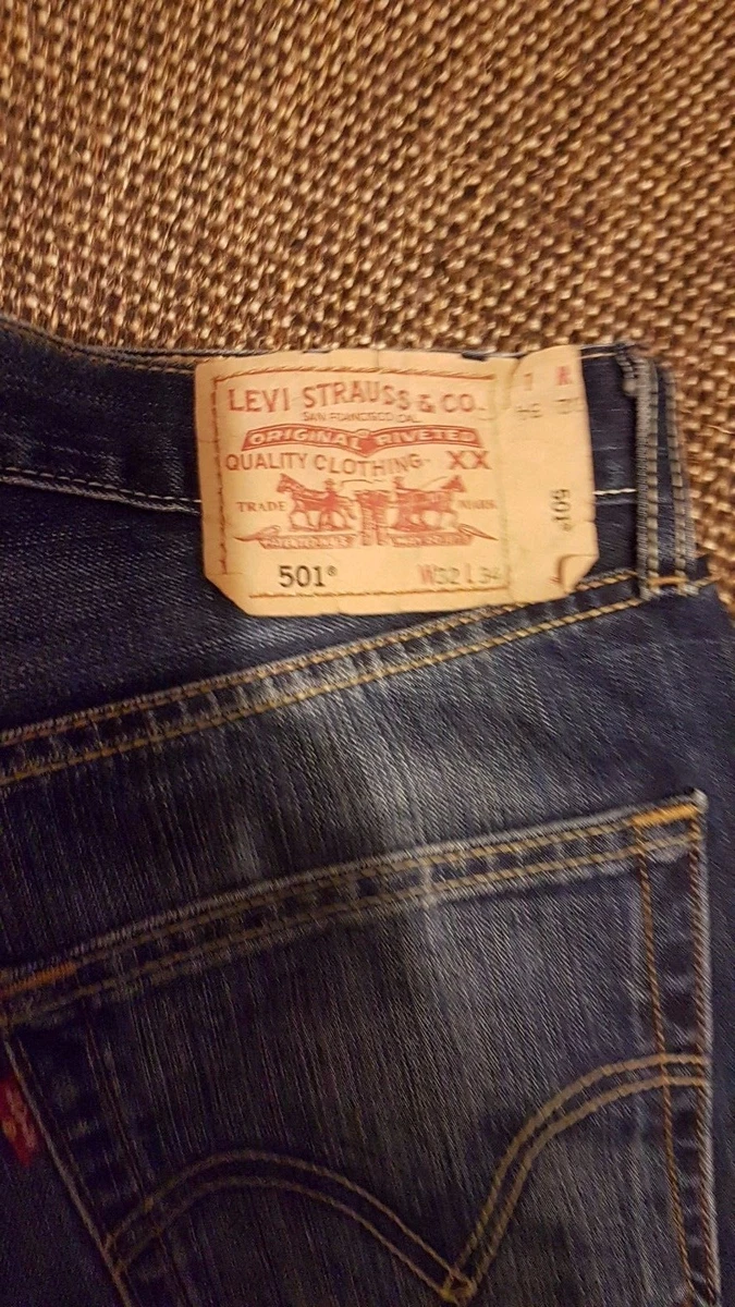 LEVIS 501 Man s Jeans Size W 32 L 34 in VERY GOOD Condition eBay