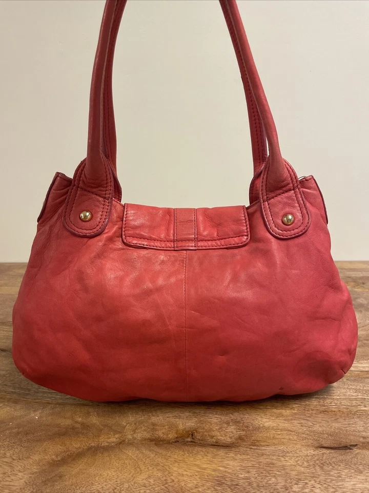 Bolso de hombro de cuero rosa BUTTERFLY by MATTHEW WILLIAMSON C13 Foto 2 de 4