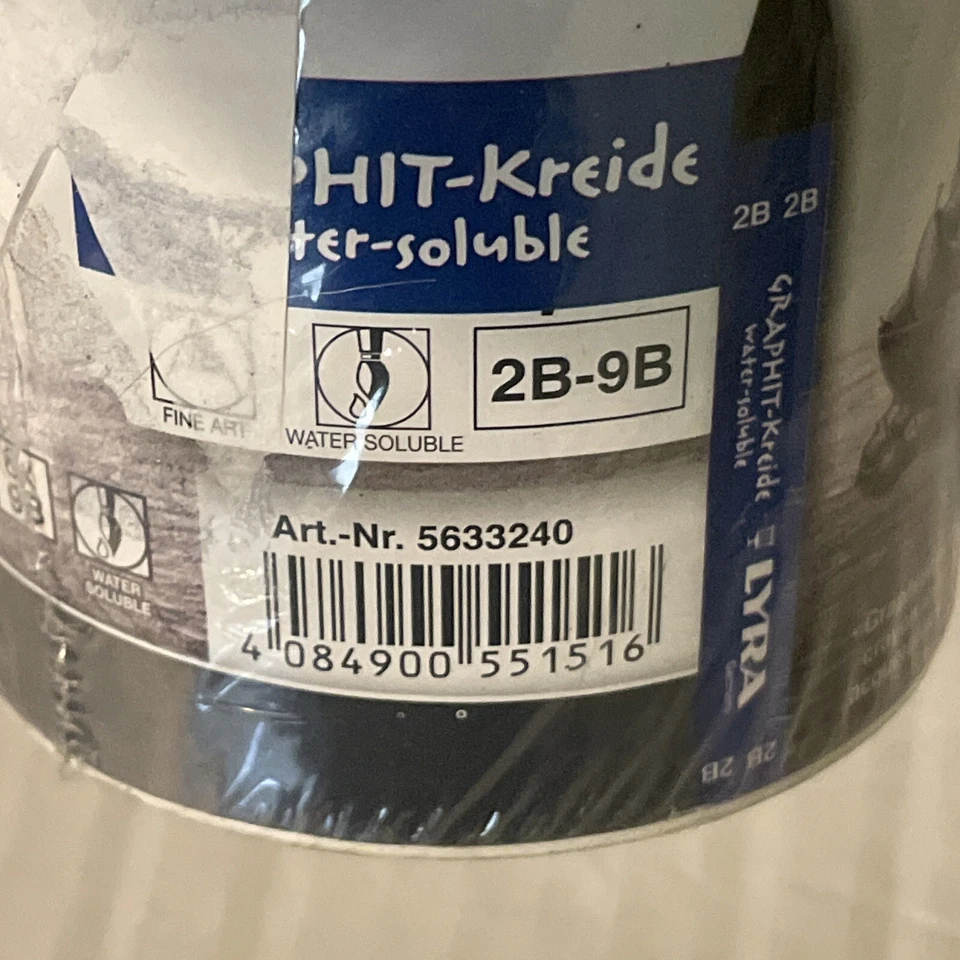 Lrayones solubles en agua Lyra grafito 24/paquete surtidos 2B, 6B, 9B L5633240 Foto 4 de 4