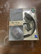 Sentry Model HM455 Flip-Flop Stereo Headphones With Mic Black, Blue, Red