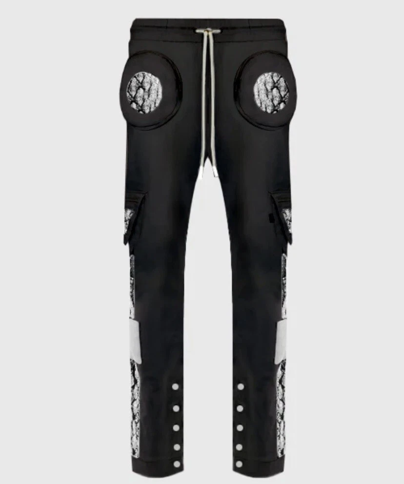 The Hideout Clothing Unisex Snakes and Shapes Cargo Joggers Pants Small 30 New