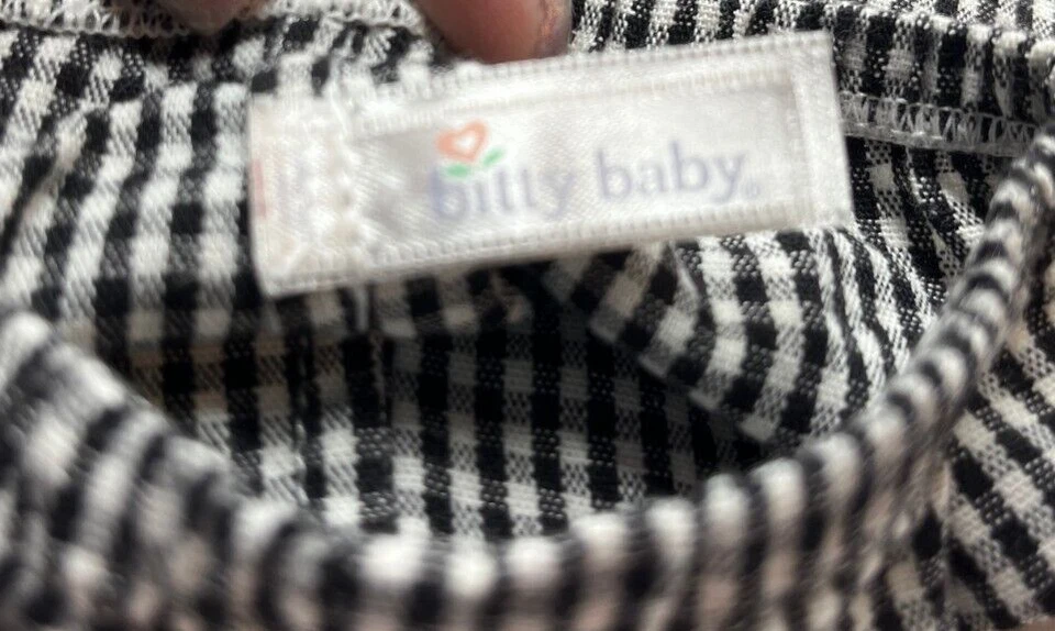 Conjunto de pantalones de guinga American Girl Bitty Twins ropa de niño suéter chaleco conjunto parcial Foto 3 de 4