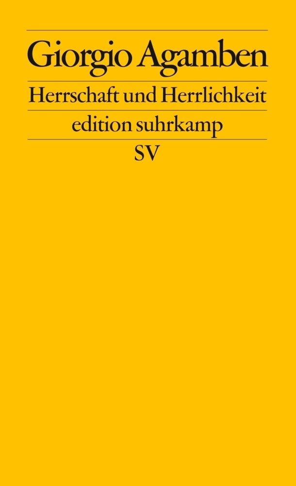 Thumbnail - Herrschaft Und Herrlichkeit | Giorgio Agamben | Taschenbuch | 362 S. |