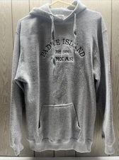 The Perfect Hoodie Pacific & Co Unisex M Hoodie Padre Island Texas Gray GUC