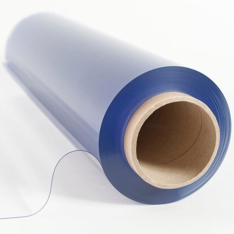 TELA PVC TRANSPARENTE IGNÍFUGA, CRISTAL PLASTIFICADO CORTADO A LA MITAD METRO