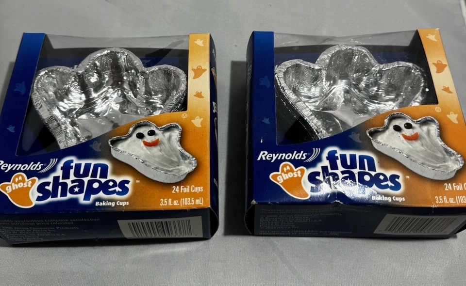 De Colección Reynolds 24 Tazas para Hornear Lámina Formas Divertidas Fantasmas Nuevo 2005 Halloween (Lote 2) Foto 2 de 4